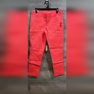 GAP Women's Bright Coral Khakis